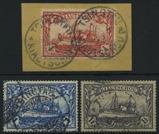 KIAUTSCHOU 34-37IA O,BrfStk , 1906, 1/2 $ - 11/2 $, Mit Wz., Friedensdruck, 3 Werte Feinst, Alle Signiert, Mi. 440.- - Kiautschou