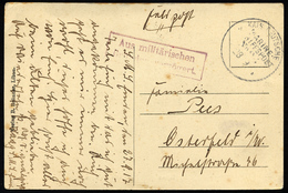 MSP VON 1914 - 1918 25 (Kleiner Kreuzer EMDEN II), 28.9.1917, Feldpost-Ansichtskarte Von Bord Der Emden II Und Violetter - Marittimi