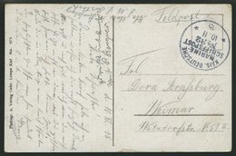 MSP VON 1914 - 1918 32 (Kleiner Kreuzer ROSTOCK), 10.11.1915, Feldpost-Ansichtskarte Von Bord Der Rostock, Pracht - Marítimo