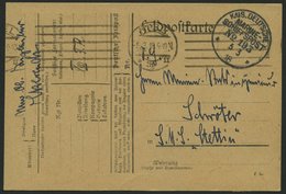 MSP VON 1914 - 1918 193 (VIII. Torpedoboots-Flottille), 5.3.1918, Feldpostkarte Von Bord Eines Bootes Der VIII. Torpedob - Marítimo