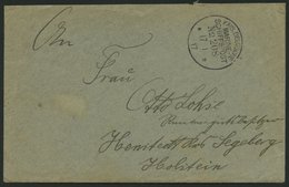 MSP VON 1914 - 1918 208 (Vorposten-Halbflottille WEST), 17.1.1917, Feldpostbrief Von Bord Eines Vorpostenbootes Der Halb - Marítimo