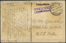 DT. FP IM BALTIKUM 1914/18 K.D. FELDPOSTEXPED. DER 14. LANDW. DIV., 8.5.16, Auf Ansichtskarte (Beute Von Nowo Georgijews - Lettland