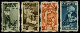 SAARGEBIET 122-25 **, 1927, Volkshilfe, Normale Zähnung, Prachtsatz, Mi. 160.- - Autres & Non Classés