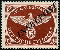 FELDPOSTMARKEN 10Ad (*), 1944, Agramer Aufdruck, Gezähnt, Aufdruck Blauschwarz, Ohne Gummi Sonst Pracht, Fotobefund Petr - Occupation 1938-45