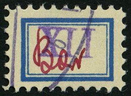 FREDERSDORF Sp 104bz O, 1945, XII Pf., Rahmengröße 14x9.5 Mm, Wertziffer Bläulichviolett, Mit Signum, Kreidepapier, Prac - Correos Privados & Locales