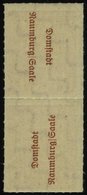 NAUMBURG 6SK **, 1946, 12 Pf. Dunkelrosarot Im Senkrechten Kehrdruckpaar Mit Beiden Typen, Pracht, Mi. 100.- - Altri & Non Classificati