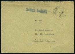 ALL. BES. GEBÜHR BEZAHLT AHAM, 26.4.46, L1 Gebühr Bezahlt, Brief Feinst - Otros & Sin Clasificación