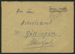 ALL. BES. GEBÜHR BEZAHLT FREYUNG (v.WALD), 28.1.46, R1 Gebühr Bezahlt, Prachtbrief - Autres & Non Classés