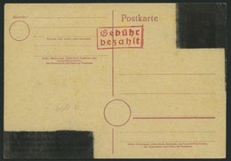 ALL. BES. NOTAUSGABEN P A10 BRIEF, WESERMÜNDE, 6 Auf 6 Pf. Purpur Auf überdruckter P 314II, Ungebraucht, Feinst - Autres & Non Classés