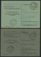 ALL. BES. AUFBRAUCHAUSGABEN P 719I BRIEF, 1945, 6 Pf. Schwarz Mit Druckvermerk Johs. Ibbeken, Schleswig, 4 Karten In Ver - Autres & Non Classés