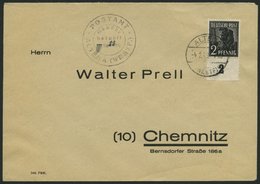 ALLIIERTE BES. 943 BRIEF, 4.2.1948, 2 Pf. Schwarz Und 22 Pf. Gebühr Bezahlt-Stempel Vom Postamt ALTENA, Prachtbrief - Other & Unclassified