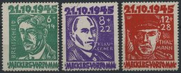 MECKLENBURG-VORPOMMERN 20-22a **, 1945, Faschismus, Prachtsatz, Mi. 100.- - Sonstige & Ohne Zuordnung