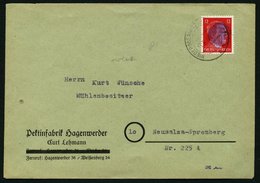 SÄCHSISCHE SCHWÄRZUNGEN AP 827II BRIEF, NIEDERODERWITZ, 12 Pf. Auf Brief, Rückseitige Lasche Fehlt Sonst Pracht, Signier - Other & Unclassified