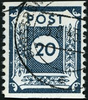 OST-SACHSEN 48cE O, 1945, 20 Pf. Schwärzlichblaugrau Großröhrsdorf, Pracht, Gepr. Ströh, Mi. 75.- - Autres & Non Classés