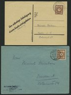 OST-SACHSEN 56a BRIEF, 1946, 3 Pf. Lebhaftorangebraun, Je Als Drucksachen Einzelfrankatur Auf Umschlag Und Karte, Pracht - Otros & Sin Clasificación