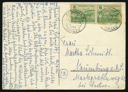 PROVINZ SACHSEN 85wb Paar BRIEF, 1945, 6 Pf. Lebhaftgrün Im Waagerechten Paar Auf Postkarte Aus AUDENHAIN, Feinst (etwas - Altri & Non Classificati