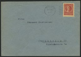 THÜRINGEN 97AXar BRIEF, 1945, 12 Pf. Karminrot, Vollgummierung, Hellchromgelbes Papier, Dicke Gummierung, Type II, Einze - Otros & Sin Clasificación