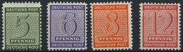 WEST-SACHSEN 116-19BX **, 1945, Roßwein, Gezähnt L 111/4:111/2, Wz. 1X, Prachtsatz, Gepr. Ströh/Dr. Jasch, Mi. 170.- - Autres & Non Classés