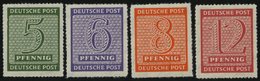 WEST-SACHSEN 116-19DX **, 1945, Roßwein, Durchstochen 16, Wz. X, Prachtsatz, Gepr. Ströh, Mi. 100.- - Altri & Non Classificati