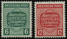 WEST-SACHSEN 124/5X **, 1945, Musterschau, Wz. 1X, Pracht, Mi. 65.- - Otros & Sin Clasificación