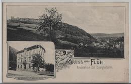 Gruss Aus Flüh - Endstation Der Birsigtalbahn - Gasthof Zur Landskron - Photo: Metz - Autres & Non Classés