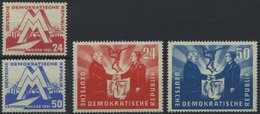 DDR 282-85 **, 1951, Frühjahrsmesse Und Deutsch-polnische Freundschaft, 2 Prachtsätze, Mi. 72.- - Used Stamps