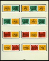 DDR 1012/3 **, 1964, Leipziger Frühlingsmesse, Alle 16 Zusammendrucke Komplett (W Zd 118-125 Und S Zd 44-51), Pracht, Mi - Gebraucht
