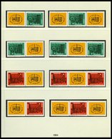 DDR 1012/3 **, 1964, Leipziger Frühlingsmesse, Alle 16 Zusammendrucke Komplett (W Zd 118-125 Und S Zd 44-51), Pracht, Mi - Used Stamps