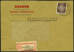 DIENSTMARKEN A D 41 BRIEF, 1958, 70 Pf. Rötlichbraun, Wz. 3, Fensterumschlag, Einschreibbrief, Pracht - Otros & Sin Clasificación