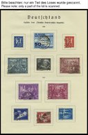 SAMMLUNGEN O, Gestempelter Sammlungsteil DDR Von 1949-55, Bis Auf Block 7,8/9 Und 13 Sowie Mi.Nr. 327-41 Komplett, Fast  - Collections