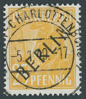 BERLIN 10 O, 1948, 25 Pf. Schwarzaufdruck, Pracht, Gepr. D. Schlegel, Mi. 60.- - Other & Unclassified