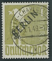 BERLIN 17c O, 1948, 1 M. Schwarzaufdruck, Pracht, Gepr. D. Schlegel, Mi. 160.- - Autres & Non Classés