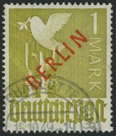 BERLIN 33 O, 1949, 1 M. Rotaufdruck, Feinst (Knitterspuren), Gepr. D. Schlegel, Mi. 550.- - Sonstige & Ohne Zuordnung