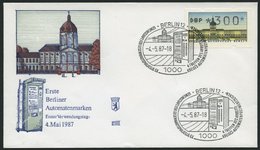 AUTOMATENMARKEN A TS 1 BRIEF, 1987, Komplette Tastenmarken 1 Charlottenburg Auf 14 FDC`s, Pracht, Mi. 75.- - Other & Unclassified