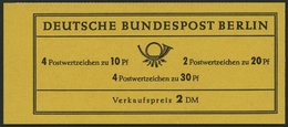 MARKENHEFTCHEN MH 5dRLVIII **, 1966, Markenheftchen Brandenburger Tor, 4. Deckelseite Unbedruckt, Mit Randleistenvariant - Zusammendrucke