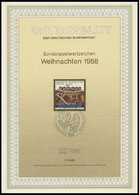 ERSTTAGSBLÄTTER 798-829 BrfStk, 1988, Kompletter Jahrgang, ETB 1 - 17/88, Pracht - Autres & Non Classés