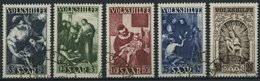 SAARLAND 267-71 O, 1949, Volkshilfe, Prachtsatz, Fotoattest Geigle, Mi. 650.- - Autres & Non Classés