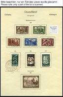 SAMMLUNGEN, LOTS O, 1947-59 Gestempelte Restsammlung Saarland Mit Noch Einigen Interessanten Ausgaben, Meist Prachterhal - Sonstige & Ohne Zuordnung