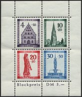 BADEN Bl. 1AI **, 1949, Block Freiburg, Gezähnt, Mit Abart Sirene Neben Sockel Des Engels, Feinst, Mi. 300.- - Otros & Sin Clasificación