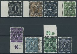 AMERIK. U. BRITISCHE ZONE I-IX/II O, 1948, 1 - 80 Pf. Netzdaufdruck, Ohne 60 Pf., Mit Echten Aufdrucken, Stempel HAMBURG - Otros & Sin Clasificación