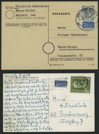 BUNDESREPUBLIK 118/9,127 BRIEF, 1950/3, 10 Und 20 Pf. Helfer Der Menschheit Und 8 Pf. Posthorn, 3 Einzelfrankaturen, Pra - Other & Unclassified