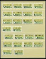 AUTOMATENMARKEN A 1 **, 1981/2, 4 Verschiedene Sätze, überwiegend Mit Rückseitigen Zähl-Nummern, Pracht - Timbres De Distributeurs [ATM]