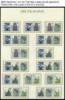 ZUSAMMENDRUCKE O, Gestempelte Sammlung Zusammendrucke Von 1963-94 Auf Leuchtturm Falzlosseiten, Prachterhaltung, Mi. Ca. - Used Stamps