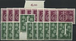 ENGROS 216,220 **, 1955, Lechfeld Und Stifter, Je 10x, Pracht, Mi. 145.- - Errors & Oddities