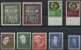 JAHRGÄNGE 139-47 **, 1951, Kompletter Jahrgang, Ohne Posthorn-Satz, Pracht - Used Stamps