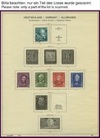 SAMMLUNGEN O, BRIEF, Gestempelte Sammlung Bund Von 1949-87 Im Schaubek-Album, Dabei Diverse Briefe, Anfangs Lückenhaft,  - Altri & Non Classificati