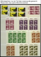 LOTS VB **, 1957-82, Partie Von Ca. 180 Verschiedenen Werten In Viererblocks, Ab Ca. 1977 Viele Werte Mehrfach Vorhanden - Used Stamps