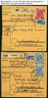 LOTS 1953/4 19 Paketkarten Mit Verschiedenen Posthornfrankaturen, U.a. Mi.Nr. 134 MeF, 137 EF, 3 Karten Mit Nr 138 Etc., - Gebraucht