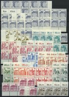 LOTS Aus 913-1938 Paar **, 1977-97, Kleine Dublettenpartie Waagerechte Paare Burgen Und Schlösser Und Sehenswürdigkeiten - Used Stamps