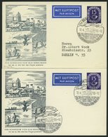 GANZSACHEN PP 4/3,3c BRIEF, 1953, Privatpostkarte 15 Pf. Posthorn, Der Schneider Von Ulm, Sonderstempel Schwarzgrau Und  - Sammlungen
